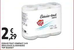 Intermarché TOP BUDGET Essuie-tout Compact offre