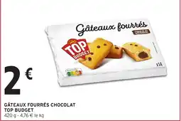 Intermarché TOP BUDGET Gâteaux fourrés chocolat offre