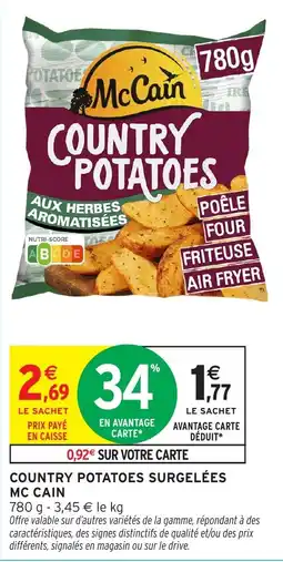 Intermarché McCain Country Potatoes offre