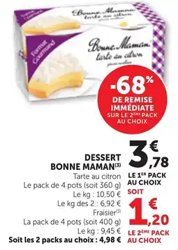 Bi1 Bonne Maman Tarte au citron offre
