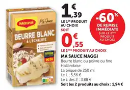 Bi1 Maggi Ma Sauce Beurre Blanc offre