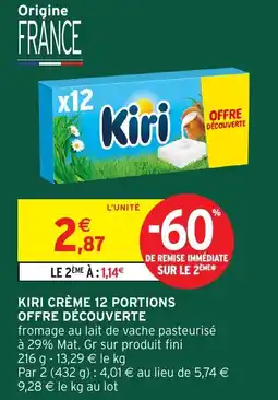Intermarché Kiri Crème offre