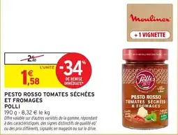 Intermarché Pollì Pesto Rosso Tomates Séchées & Fromages offre