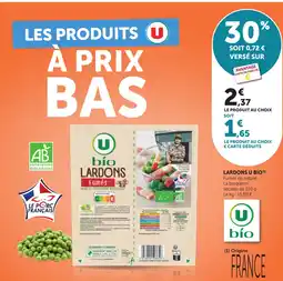 Maximarché Lardons u bio offre