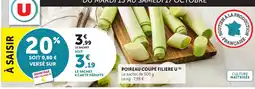 Maximarché Poireau coupe filiere u offre