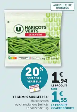 Bi1 U Haricots verts offre