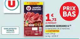 Bi1 JAMBON SERRANO U offre