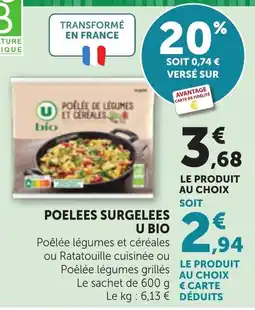 Bi1 U BIO Poêlée légumes et céréales offre