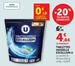 Bi1 EXCELLIUM TABLETTES VAISSELLE offre