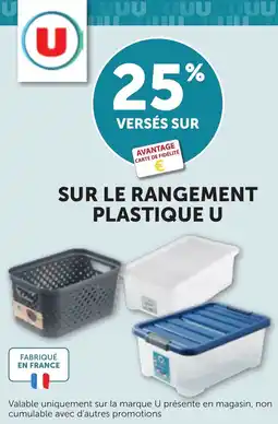Bi1 U Sur le rangement plastique offre