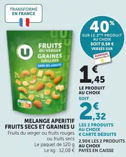 Maximarché Fruits du Verger Graines Grillées offre