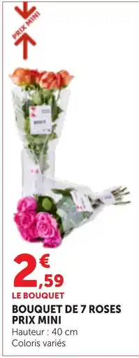 Bi1 Bouquet de 7 roses offre
