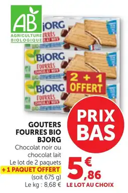 Bi1 BJORG GOUTERS FOURRES BIO offre