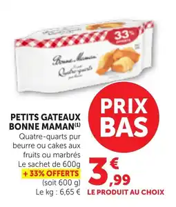 Bi1 BONNE MAMAN PETITS GATEAUX offre