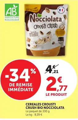 Bi1 Nocciolata Crousti Crush Bio offre