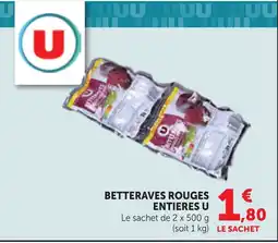 Bi1 U Betteraves rouges entières offre