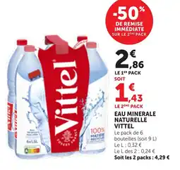 Maximarché Vittel Eau minérale naturelle offre