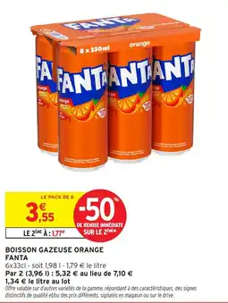 Intermarché FANTA BOISSON GAZEUSE ORANGE offre