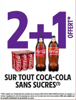 Intermarché Coca-cola sans sucres offre