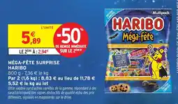 Intermarché HARIBO MÉGA-FÊTE SURPRISE offre