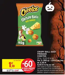 Intermarché Cheetos CRISPY BALL GOÛT FROMAGE offre