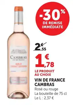 Bi1 CAMBRAS VIN DE FRANCE offre