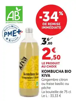 Bi1 KIVA Kombucha Bio offre
