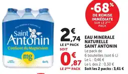 Bi1 Saint Antonin EAU MINERALE NATURELLE offre