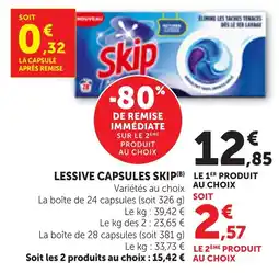 Bi1 Skip Lessive capsules offre