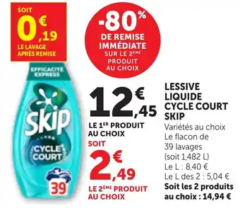 SKIP Lessive liquide Cycle court