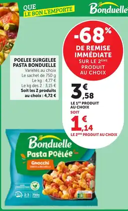 Maximarché Bonduelle Pasta Poêlée offre