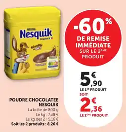 Bi1 Nesquik Poudre chocolatée offre