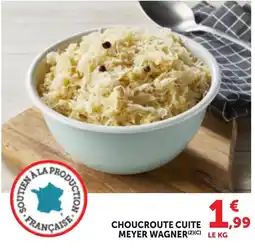 Bi1 MEYER WAGNER CHOUCRUTE CUIT offre