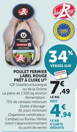 Bi1 POULET FERMIER LABEL ROUGE offre