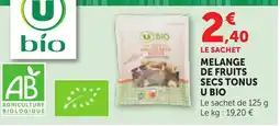 Bi1 U BIO Mélange de fruits secs tonus offre