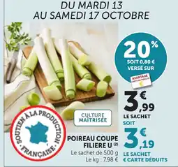 Bi1 POIREAU COUPE FILIERE U offre