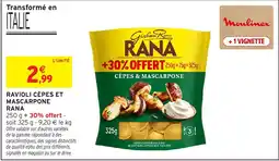 Intermarché RANA Ravioli Cèpes et Mascarpone offre