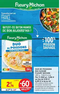 Intermarché Fleury Michon Duo de Poissons offre