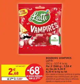 Intermarché Lutti Bonbons Vampires offre
