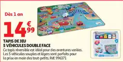 Auchan Tapis de jeu 5 véhicules double face offre