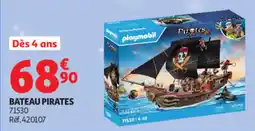 Auchan Playmobil Bateau Pirates offre