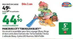 Auchan Tut Tut Bolides Parcours City Toboggan Bluey offre