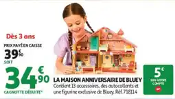 Auchan Bluey La maison anniversaire offre