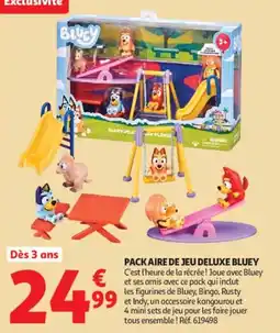 Auchan BLUEY Pack aire de jeu deluxe offre