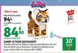 Auchan FurReal Gabby le Tigre qui Grandit offre