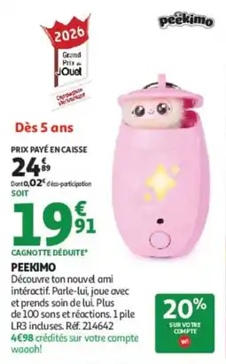 Auchan peekimo offre
