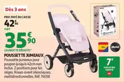 Auchan MAXI-COSI Poussette jumeaux offre