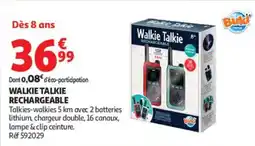Auchan Buki Walkie Talkie offre