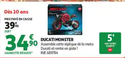 Auchan MECCANO DUCATI MONSTER offre
