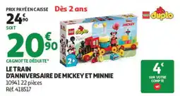 Auchan LEGO DUPLO LE TRAIN D'ANNIVERSAIRE DE MICKEY ET MINNIE offre